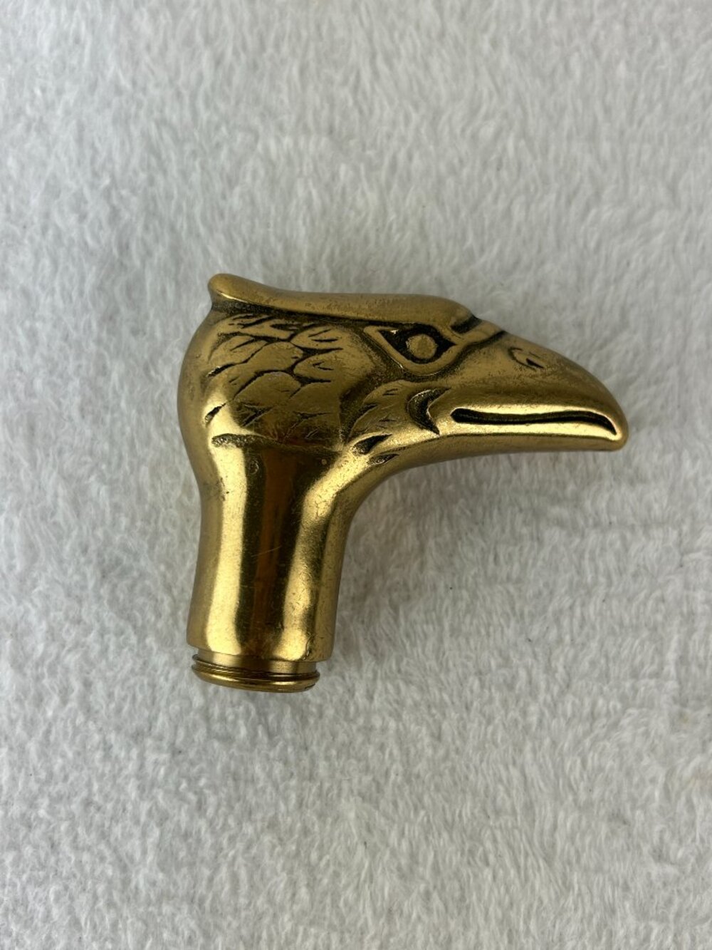 Brass Cane Handle Topper Eagle Head Vintage